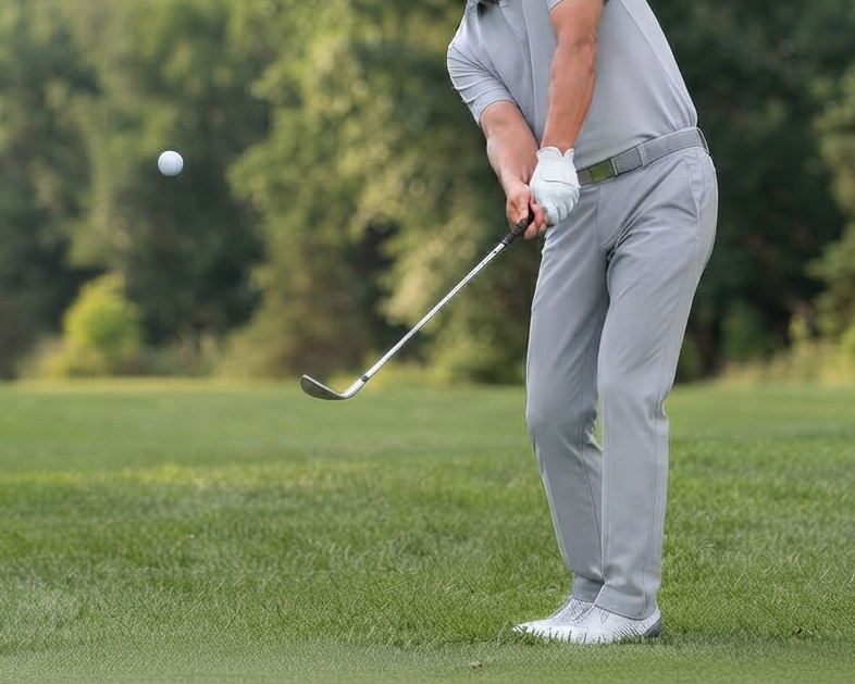 Golf flop shot using Unified Swing method